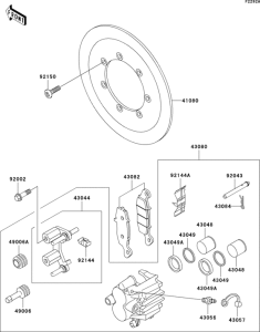 VN800 Front brake(e4 / e5)