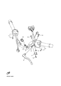 XJ600N Handle switch. lever