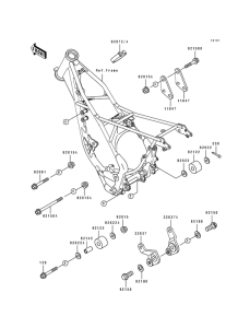 KX100 Рама ,крепежные детали