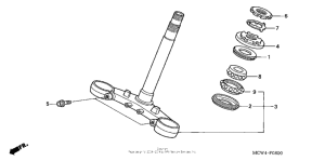 VFR800 (ABS) Траверса нижняя