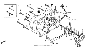 Z50R Крышка картера правая