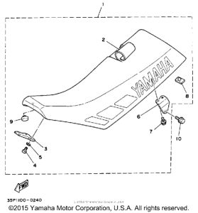 YZ250A Сиденье