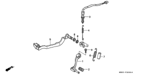 XRV650 Brake pedal assy