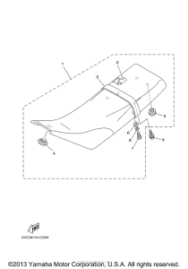 TW200Z Сиденье