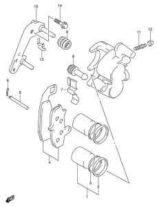 DR650 Передний суппорт