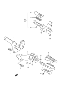 VZ800 Подножки