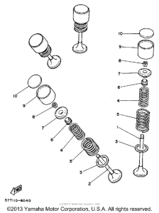 XT350S Клапана