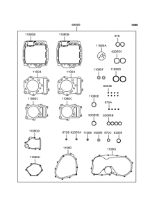 VN800 Комплект прокладок