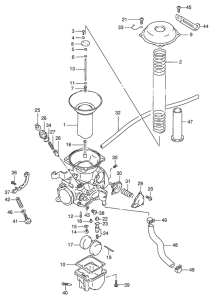 VS800 Carburetor assy