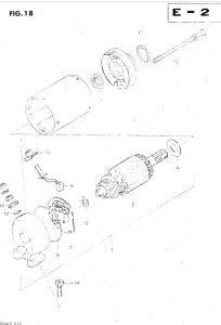 GS500 Стартерный мотор