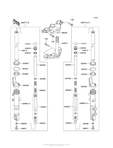 AX125 Передняя вилка