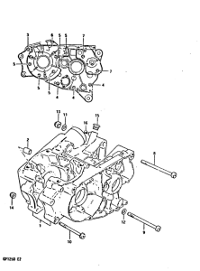 GP125 Картер двигателя