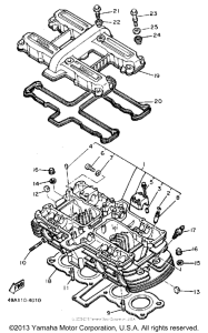 FJ600LC Головка цилиндров