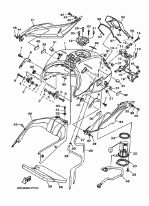 MT09TRA Топливный бак