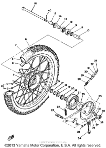 DT100C Переднее колесо