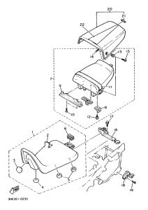 FZR600H (67KW) Сиденье