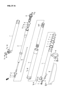 RM250 Передняя вилка