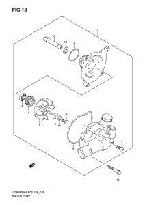 VZR1800 Водяная помпа