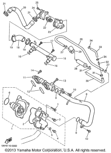 YZF600RL Водяной насос