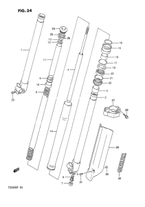 TS200 Передняя вилка