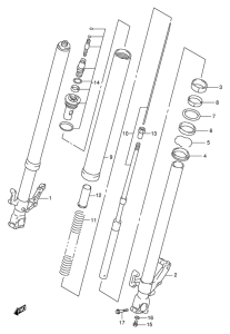 TL1000 Передняя вилка