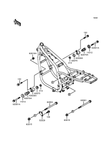 ZR750 Рама ,крепежные детали