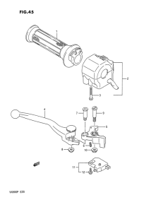 VX800 Right handle switch