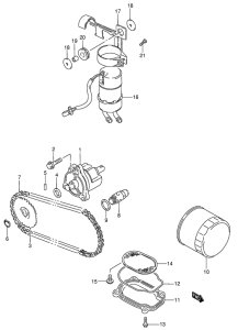 VS800 Масляный и топливный насос