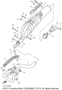 XT600EGC Выхлопная система