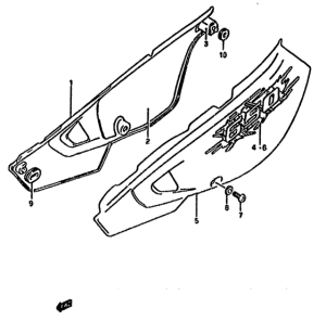 DR650 Обтекатель задний