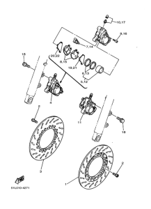 RZ250RR ﾌﾛﾝﾄﾌﾞﾚｰｷｷﾔﾘﾊﾟ