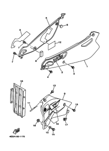 YZ80 YZ80N Боковая крышка