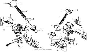 VT500C Carburetor component