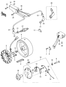 KZ400 Ignition / generator / regulator