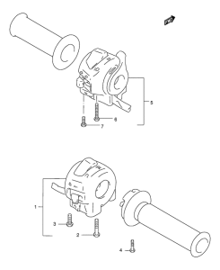 GZ250 Рулевой переключатель