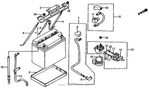 VF750S Аккумулятор