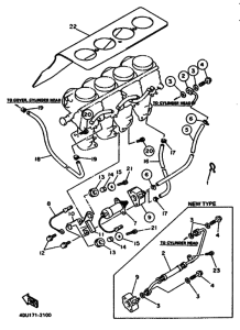 XJ600S XJ600SD Carburetor assy