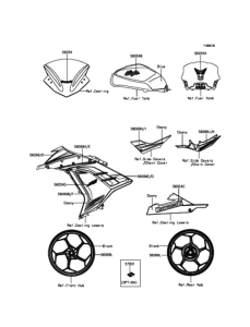EX250 デカール(ブル-)(LFFA)