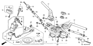 VFR1200F (DCT) Handlebar + Top Bridge