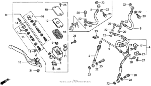 ST1100 (ABS/ TCS) St1100a fr. brake master cyl.