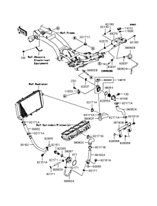 ZR1000 Патрубки охлаждения
