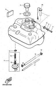 CW50RS Топливный бак
