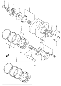 SV650 Вал коленчатый