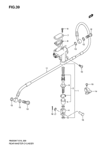 RM250 Задний тормозной цилиндр