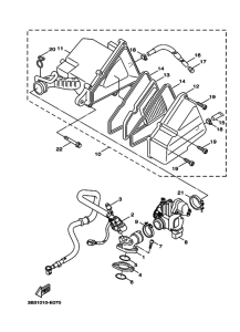 XF50 XF50X Впускная система