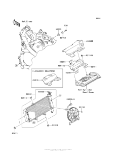 KLE650 Радиатор