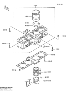 ZX600 Цилиндр / поршень