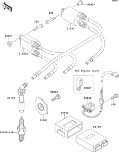 ZX400 Катушка зажигания