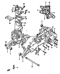 AH50 Картер двигателя