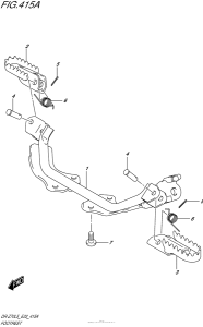 DR-Z70 Подножки